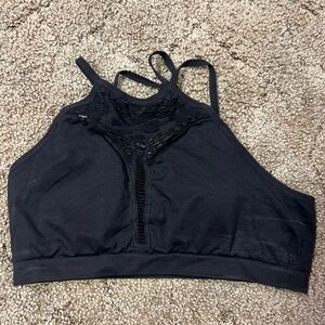 Black Lace High Neck Bralette